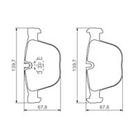 Genuine Bosch Rear Brake Pads BP1215