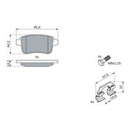 Genuine Bosch Rear Brake Pads BP1221