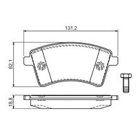 Genuine Bosch Front Brake Pads BP1222