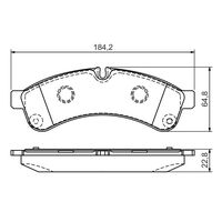 Genuine Bosch Rear Brake Pads BP1225