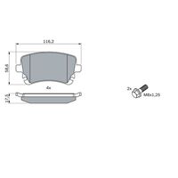 Genuine Bosch Rear Brake Pads BP1235