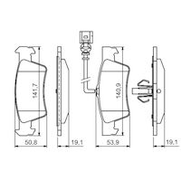 Genuine Bosch Rear Brake Pads BP1237