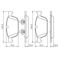 Genuine Bosch Front Brake Pads BP1241