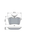 Genuine Bosch Rear Brake Pads BP1242