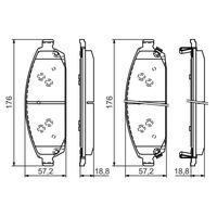 Genuine Bosch Front Brake Pad Set BP1278