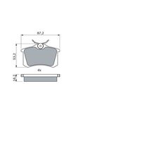 Genuine Bosch Rear Brake Pads BP1295