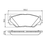 Genuine Bosch Front Brake Pad Set BP1314
