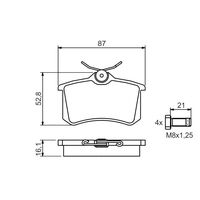 Genuine Bosch Rear Brake Pads BP1322