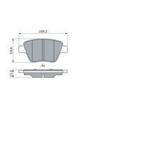Genuine Bosch Rear Brake Pads BP1338