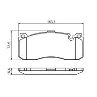 Genuine Bosch Front Brake Pads BP1350