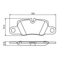 Genuine Bosch Rear Brake Pads BP1353
