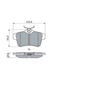 Genuine Bosch Rear Brake Pads BP1359