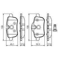 Genuine Bosch Rear Brake Pads BP1373