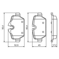 Genuine Bosch Rear Brake Pads BP1382