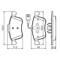 Genuine Bosch Front Brake Pads BP1386