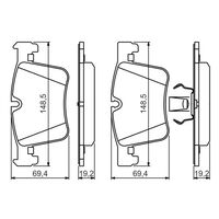 Genuine Bosch Front Brake Pads BP1408