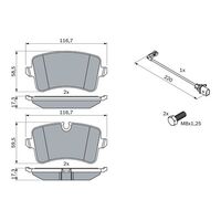 Genuine Bosch Rear Brake Pads BP1409