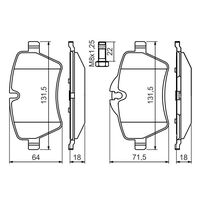 Genuine Bosch Front Brake Pads BP1410