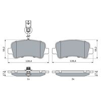Genuine Bosch Rear Brake Pads BP1419