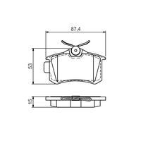 Genuine Bosch Brake Pads BP1440