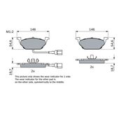 Genuine Bosch Front Brake Pads BP1446