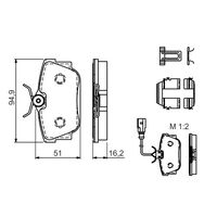 Genuine Bosch Rear Brake Pads BP1450