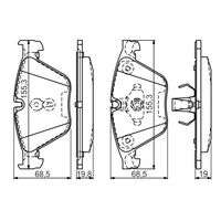 Genuine Bosch Front Brake Pads BP1470