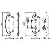 Genuine Bosch Front Brake Pads BP1474