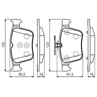 Genuine Bosch Rear Brake Pads BP1503