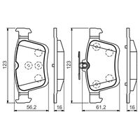 Genuine Bosch Rear Brake Pads BP1504