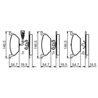 Genuine Bosch Front Brake Pads BP1511