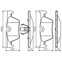 Genuine Bosch Rear Brake Pads BP1655