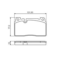 Genuine Bosch Front Brake Pads BP1697