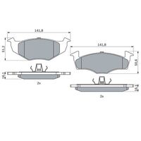 Genuine Bosch Front Brake Pads BP172