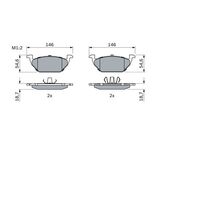Genuine Bosch Front Brake Pads BP175