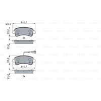 Genuine Bosch Brake Pad Set BP1854 