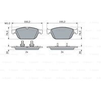 Genuine Bosch Brake Pad Set BP1951