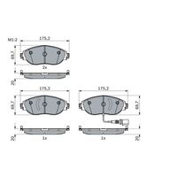 Genuine Bosch Front Brake Pad Set BP2270
