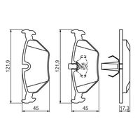 Genuine Bosch Rear Brake Pads BP228