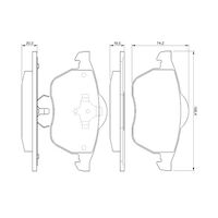 Genuine Bosch Front Brake Pads BP229