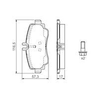 Genuine Bosch Front Brake Pads BP239