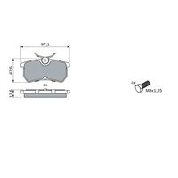 Genuine Bosch Rear Brake Pads BP241