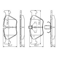 Genuine Bosch Front Brake Pads BP253