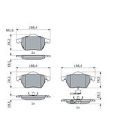 Genuine Bosch Front Brake Pads BP262