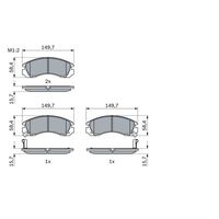 Genuine Bosch Front Brake Pads BP279