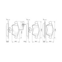 Genuine Bosch Front Brake Pads BP289