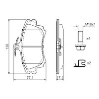 Genuine Bosch Front Brake Pads BP292