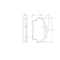 Genuine Bosch Front Brake Pads BP317