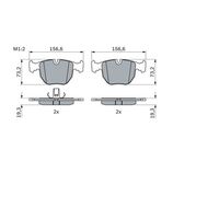 Genuine Bosch Rear Brake Pads BP330