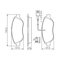 Genuine Bosch Front Brake Pads BP337